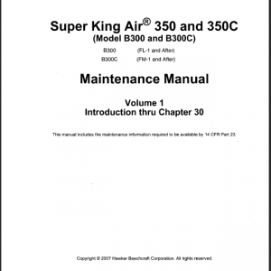King Air B300/350 Manual Downloads