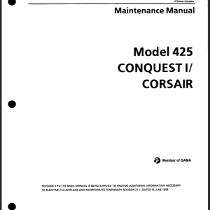 Cessna 425 Conquest I Aircraft Manuals Download