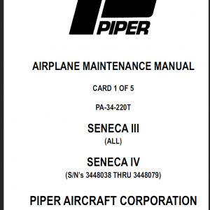 Piper Seneca Manuals