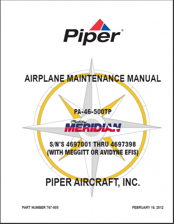 Piper Meridian Manuals