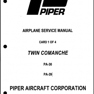 Piper Twin Comanche Manuals