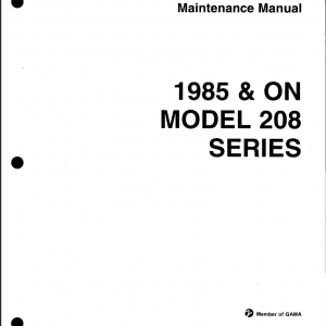 Cessna 208 Caravan Maintenance Manual